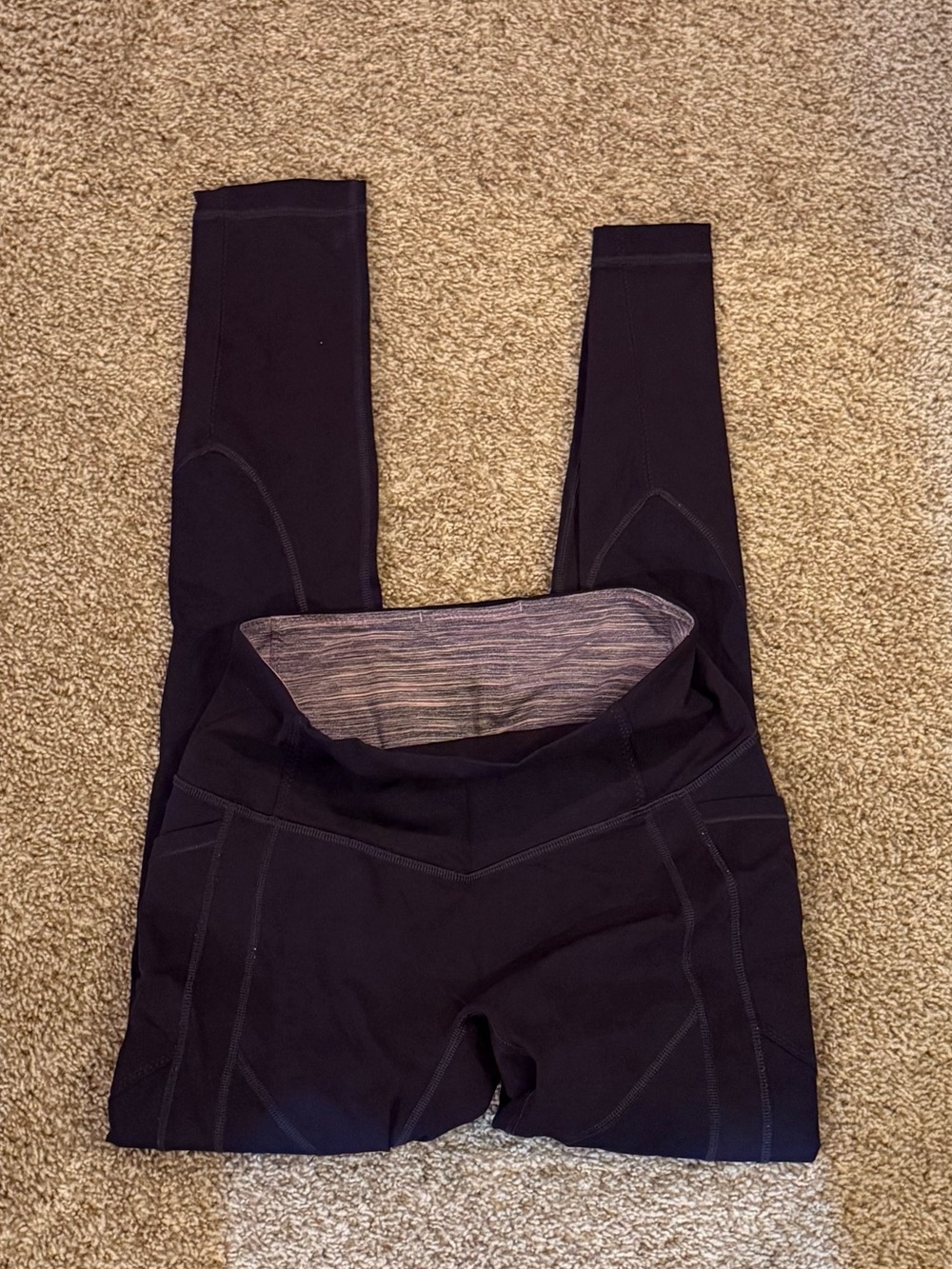 lululemon athletica purple high-waist performance leggings